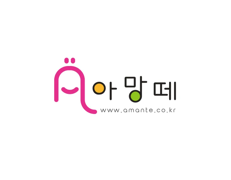 쇼핑몰 로고제작, 'A'를 활용한 귀여운 캐릭터 로고디자인